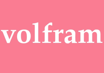 Synonym volfram
