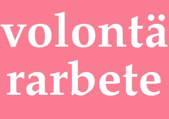 Synonym volontärarbete