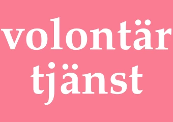 Synonym volontärtjänst