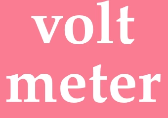Synonym voltmeter