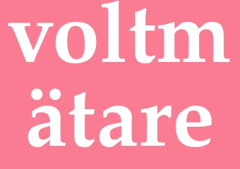 Synonym voltmätare