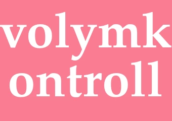 Synonym volymkontroll