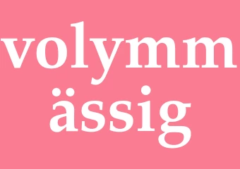 Synonym volymmässig