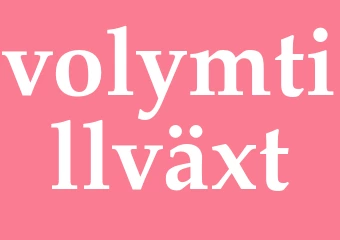 Synonym volymtillväxt