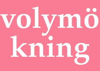 Synonym volymökning