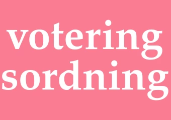 Synonym voteringsordning