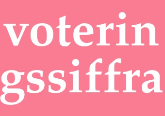 Synonym voteringssiffra