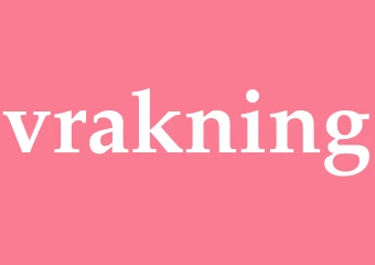 Synonym vrakning