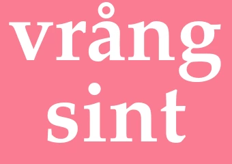 Synonym vrångsint