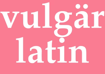 Synonym vulgärlatin