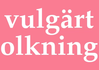 Synonym vulgärtolkning