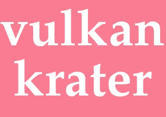 Synonym vulkankrater