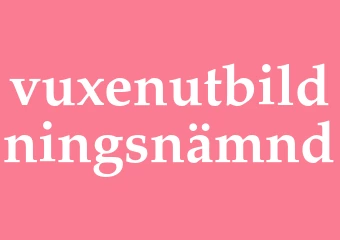 Synonym vuxenutbildningsnämnd