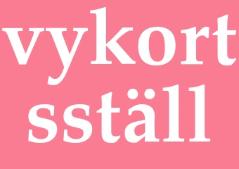 Synonym vykortsställ