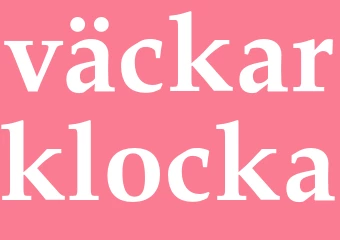 Synonym väckarklocka
