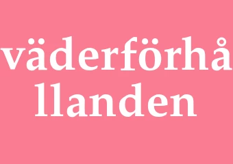 Synonym väderförhållanden
