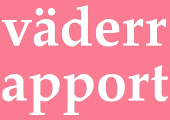 Synonym väderrapport