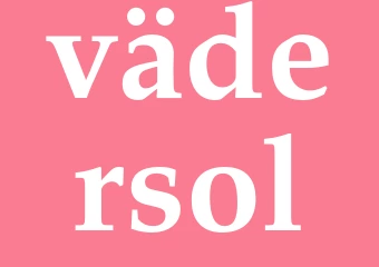 Synonym vädersol