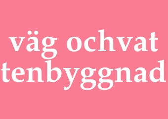 Synonym väg-ochvattenbyggnad