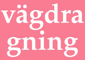 Synonym vägdragning