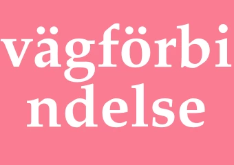 Synonym vägförbindelse