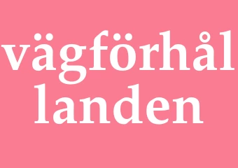 Synonym vägförhållanden
