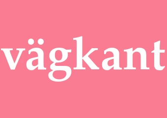 Synonym vägkant