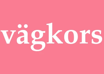 Synonym vägkors
