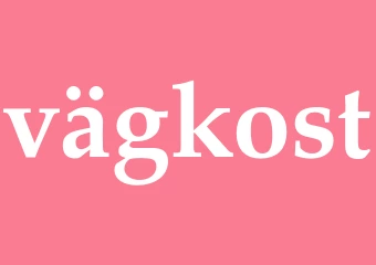Synonym vägkost