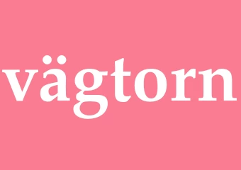 Synonym vägtorn
