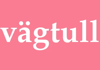 Synonym vägtull