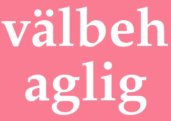 Synonym välbehaglig