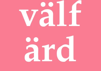 Synonym välfärd