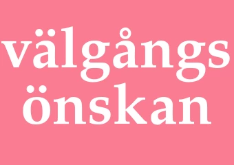 Synonym välgångsönskan