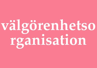 Synonym välgörenhetsorganisation