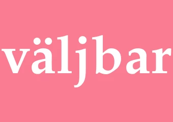 Synonym väljbar