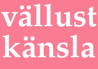 Synonym vällustkänsla