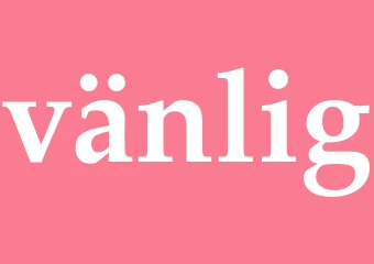 Synonym vänlig