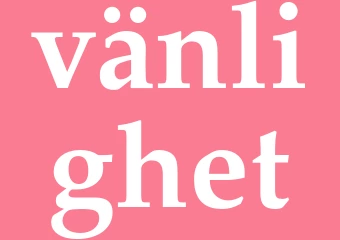 Synonym vänlighet