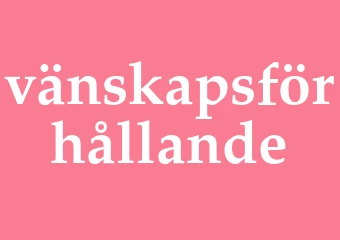 Synonym vänskapsförhållande