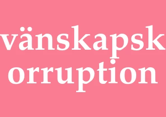 Synonym vänskapskorruption