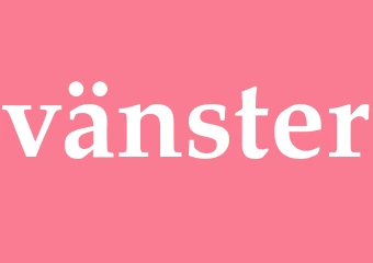 Synonym vänster