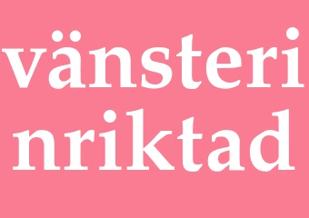Synonym vänsterinriktad
