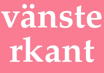 Synonym vänsterkant