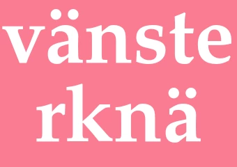 Synonym vänsterknä