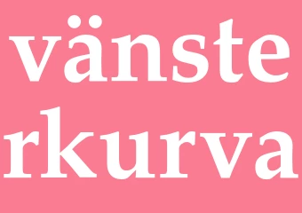 Synonym vänsterkurva