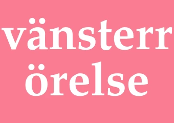 Synonym vänsterrörelse