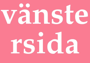 Synonym vänstersida