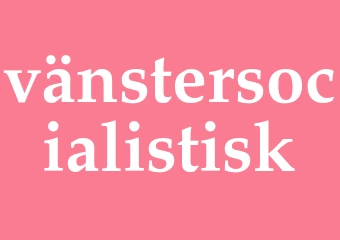 Synonym vänstersocialistisk