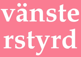 Synonym vänsterstyrd
